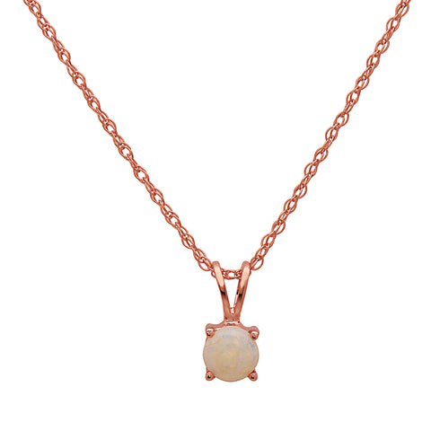 NIA LYNN ROSE GOLD OPAL PENDANT