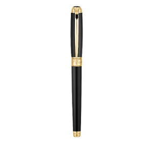 ST Dupont Line D Fountain Pen, Black and Gold – STD013 Burton Blake