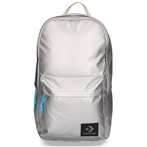 converse silver backpack