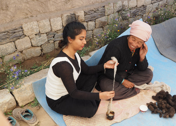spinning and weaving workshop in ladakh