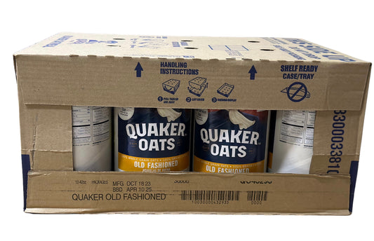 Wholesale Rolled Oats sold in 12 pound containers.