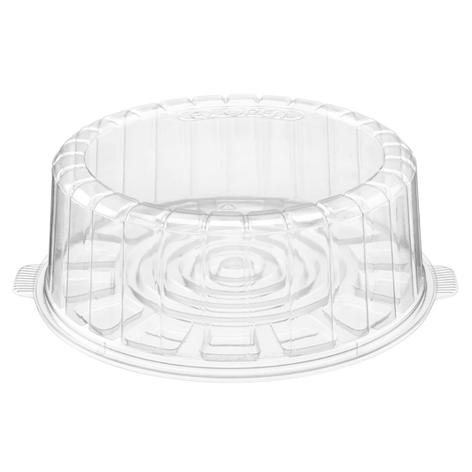 Clear PET 10 Count Cookie Tray with Hinged High Dome Lid - 100/Pack