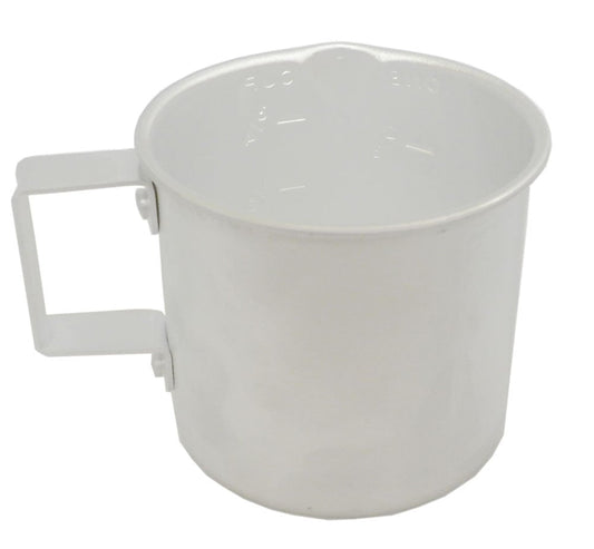 Winco PMCP-200 Measuring Cup 2 Qt. Raised External Markings In Quarts (red  Letters) And Liters (blue Letters)