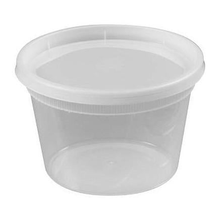 Genpak 32 oz. Clear Hinged Deli Container with High Dome Lid