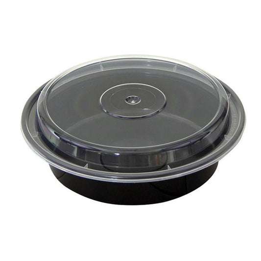 12 oz Plastic Rectangular Container with Lid (150pcs)