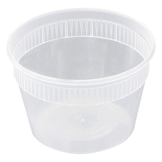 32 oz Soup Containers with Lids Disposable Plastic 240 Set