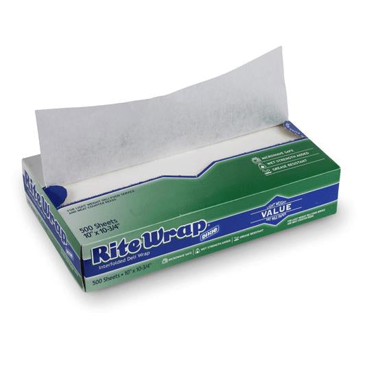 Choice 12 x 10 3/4 Interfolded Deli Wrap Wax Paper - 500/Box
