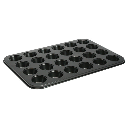 24 Mini Cupcake Holder Non-Stick Carbon Steel Pan