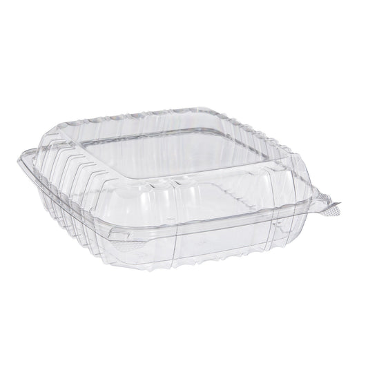 Clear Hinged Deli Container 8 oz - 5.38 x 4.5 x 1.5/ 200 – Bakers Authority
