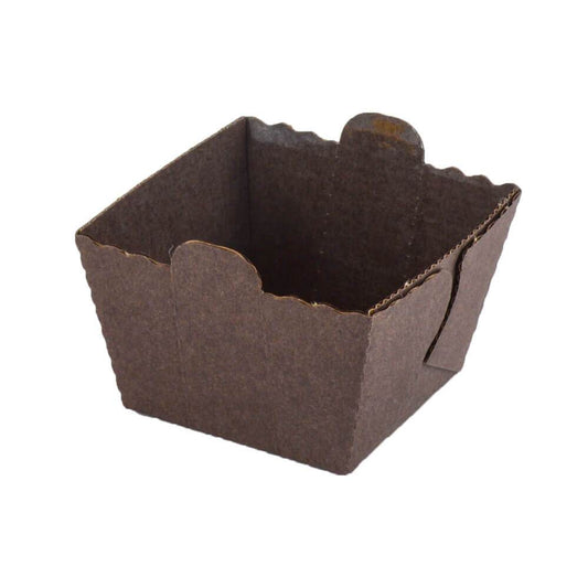 Novacart Corrugated Kraft Paper Bread Loaf Pan 9 5/16 x 3 1/8 x 2