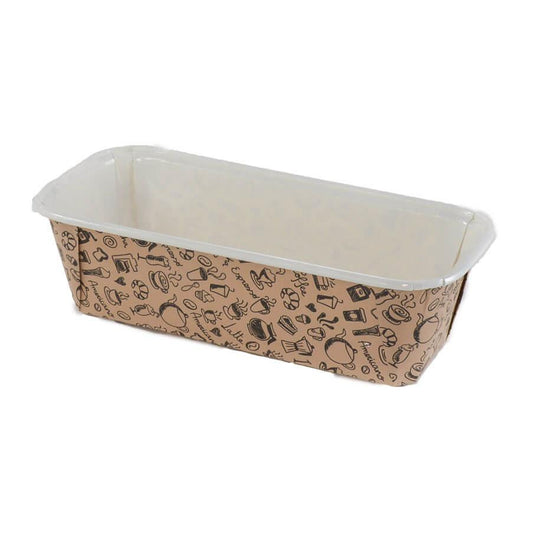 Novacart N9J025231 Easybake 4 oz. Brown Mini Loaf Mold - 500/Case