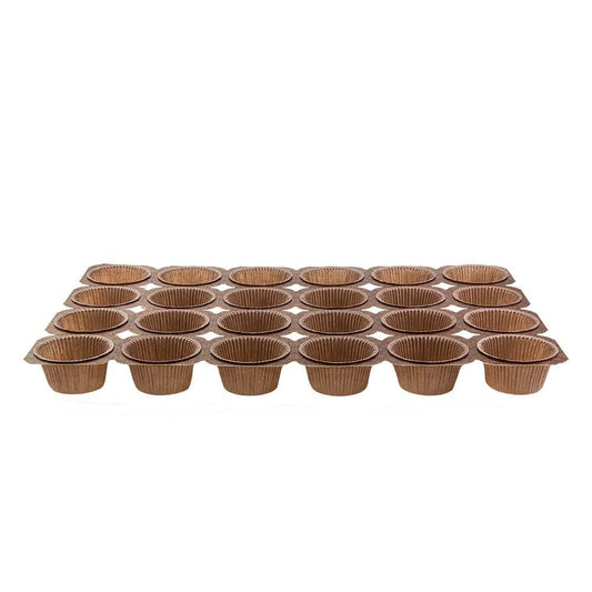 Novacart® Paper Ovenable Muffin Tray - 1 oz. Oval, 48 ct.