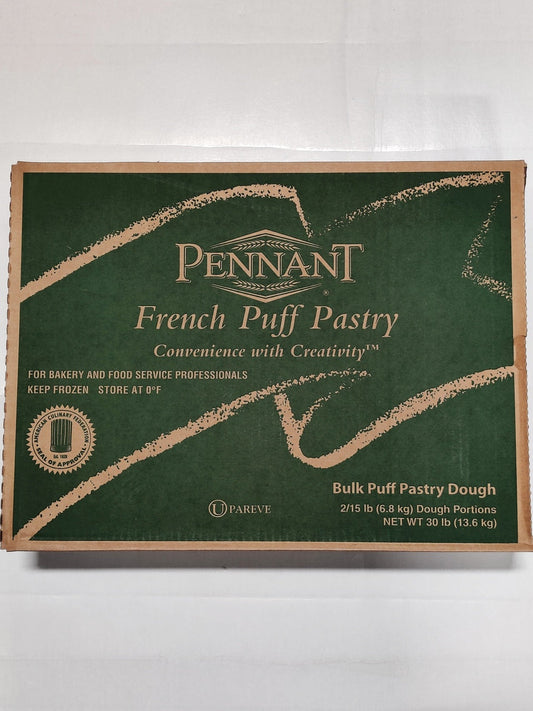 Pennant French Puff Pastry Dough 10 x 15 Sheet - 20/Case