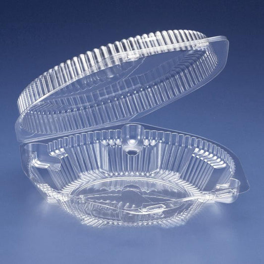  DFI LBH991 - 9 Clear Round Plastic Hinged Pie