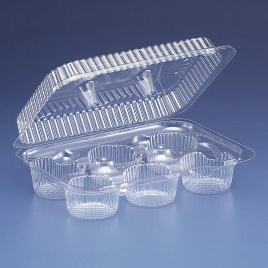 Bulk Inline Clear Hinged Containers at Wholesale Pricing – Bakers