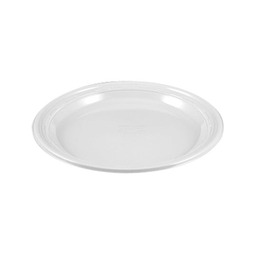 White Plastic Plate - 7 inch - 1000 Qty – Bakers Authority