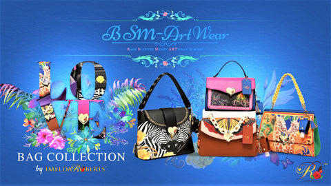 BSM-Art Wear is a collection of bags and fashion accessories for the new normal. It is not just a bag.  It includes UV Sterilizer, Hand Sanitizer, matching Gaiter Scarf and more!