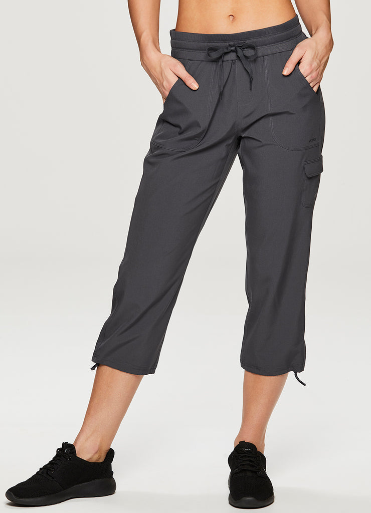 womens cargo capris clearance