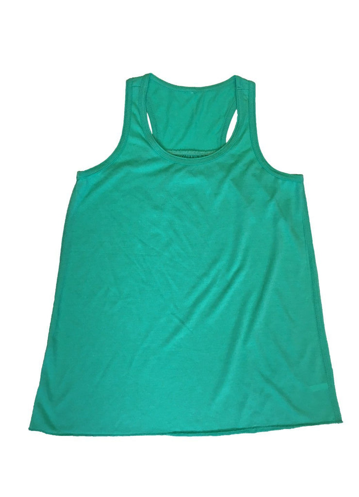 teal racerback tank