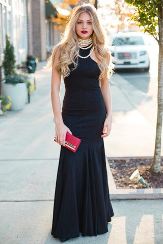 Black maxi dress