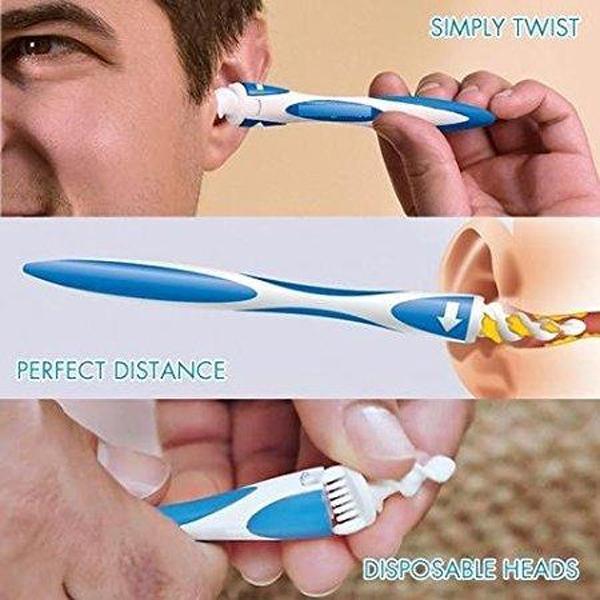 2 Pack: "Twist & Grab"  Earwax Extractor With 32 Disposable Soft Tips