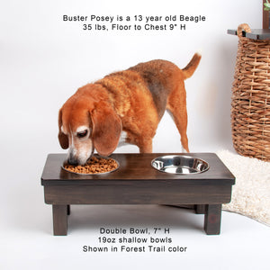 Porchside Elevated Dog Bowls Outdoor - Pets Stop Raised Dog Bowls