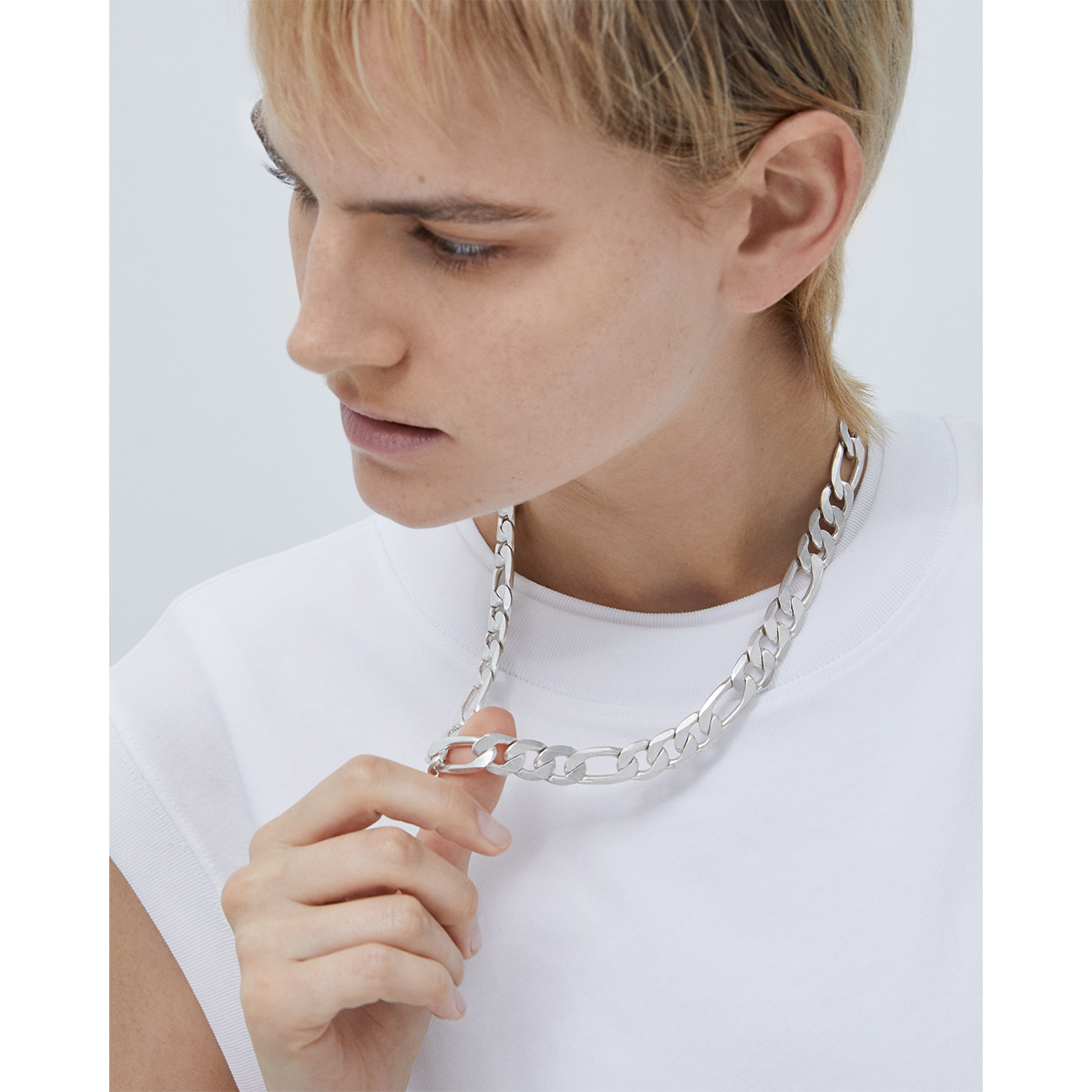 Download The Landry figaro chain necklace in Silver | JENNY BIRD Canada