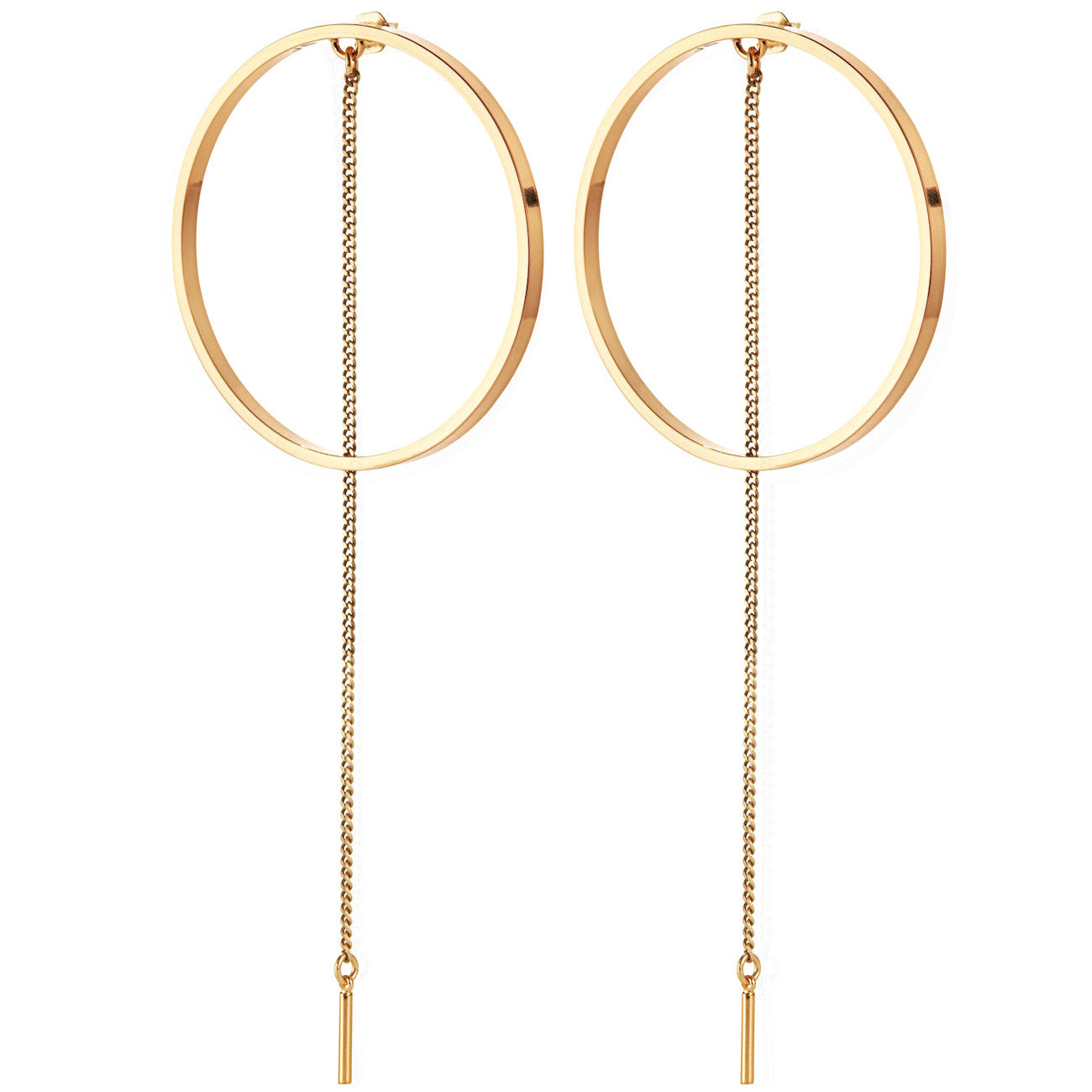 Jenny Bird Rhine Hoops in High Polish Gold