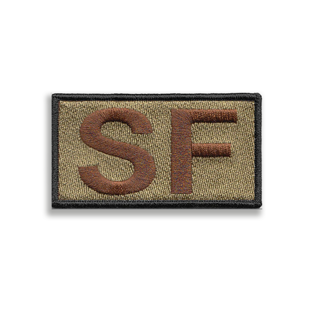 Security Forces - SF Duty Identifier Tab Patch (Black Border)