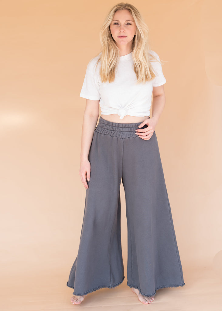 high waisted wide leg sweatpants