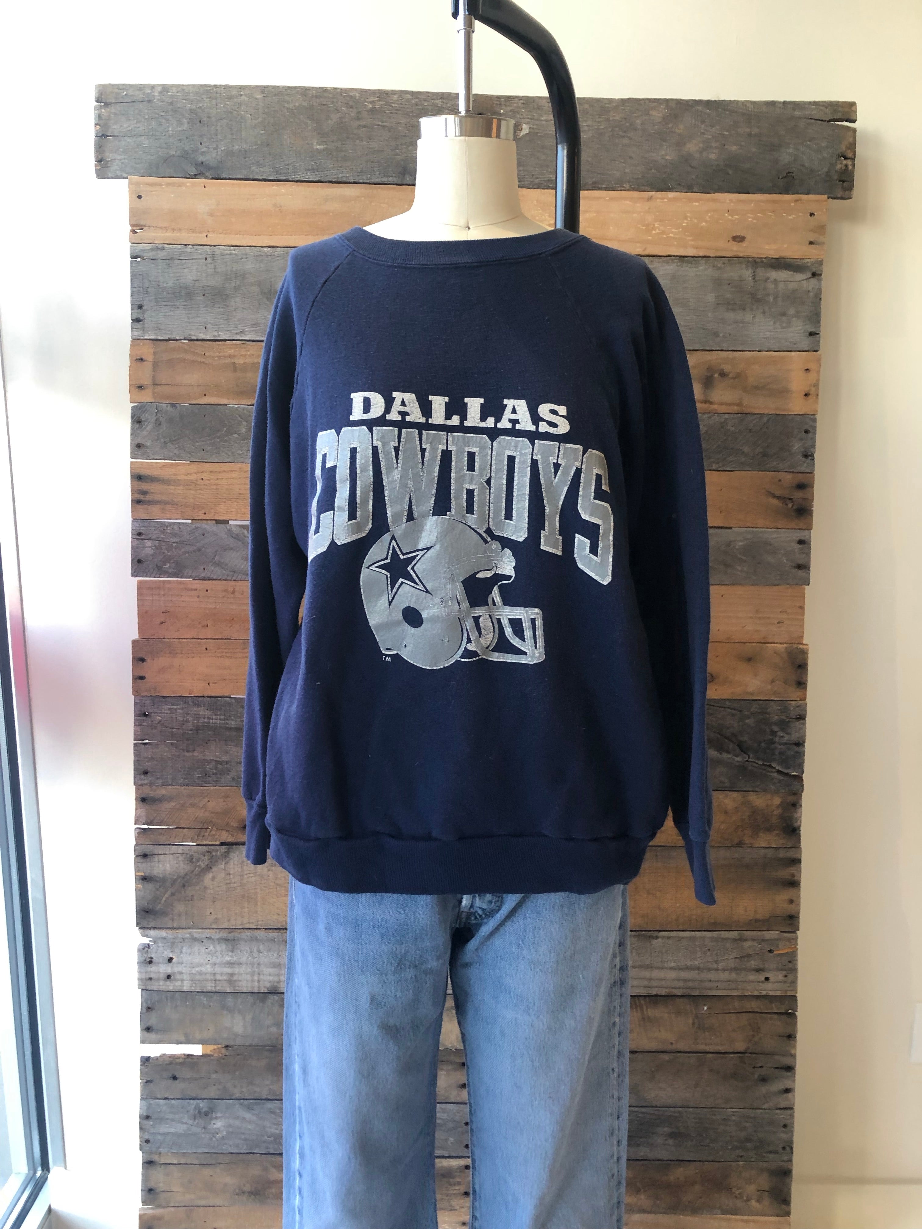 Bullzerk Dallas Script Crewneck Sweater Small