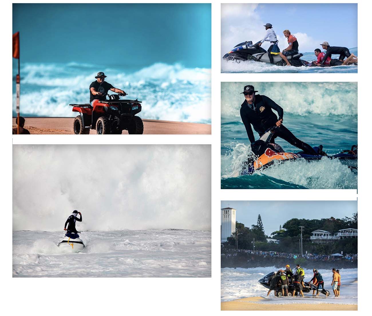 Pictures showing the Patrol using the Shelta Hats in action. On the beach , in the water and helping surfers.