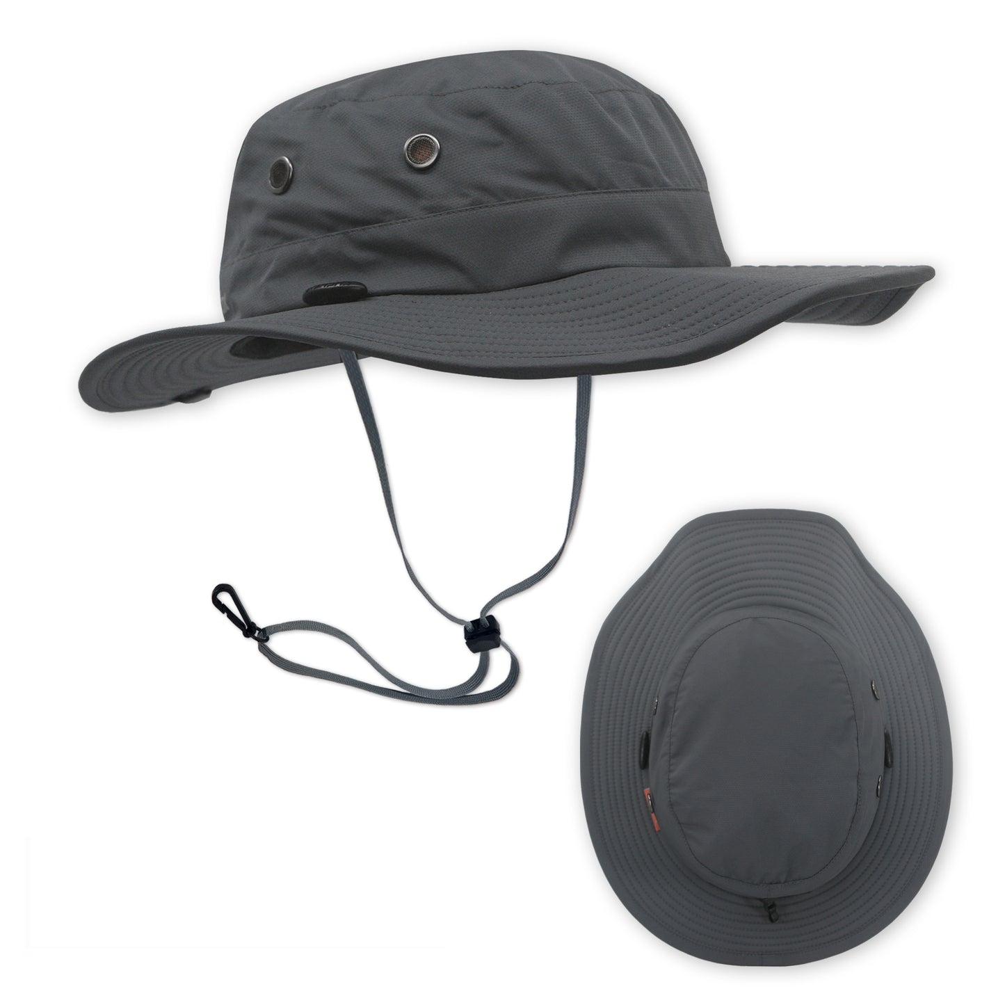 The Seahawk Mid Brim sun hat in the color Storm Grey