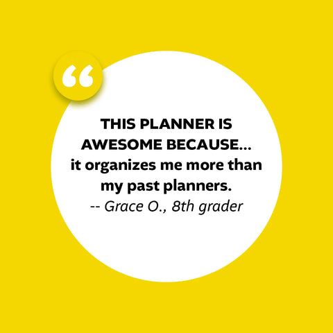 what students are saying about the Academic Planner: A Tool For Time Management®