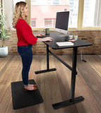 Stand Steady Tranzendesk 55 Inch Standing Desk | New & Improved! | Height Adjustable Sit to Stand Workstation with Removable Crank Handle | Ergonomic Desk Great for Home & Office! (55"/ Black)