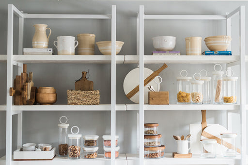 Black with Natural, Pantry Shelf Unit — etúHOME