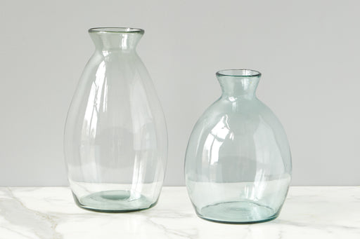 Large Artisan Hand Blown Glass Irregular Shape Vase – RusticReach