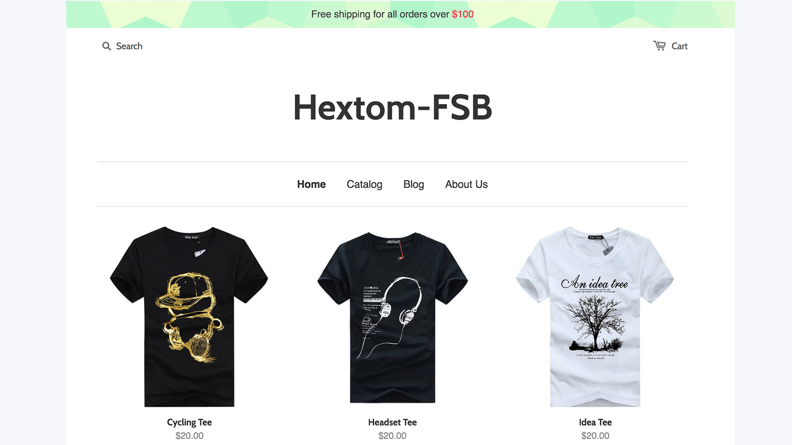 Hextom free shipping bar.