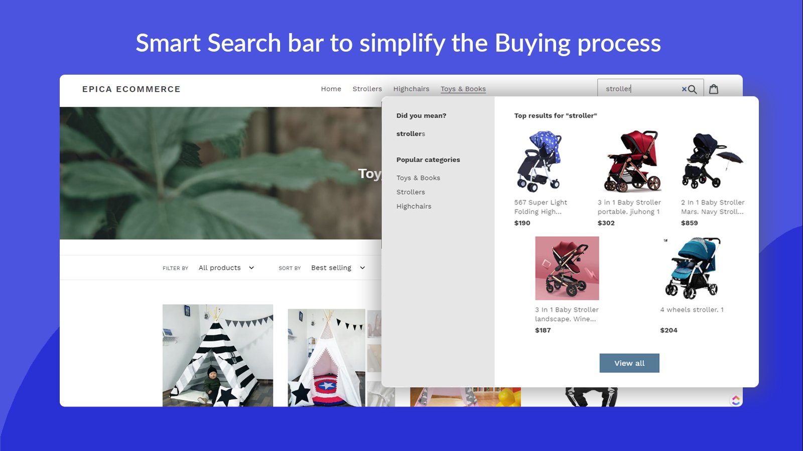 Smart Search Bar from Shopify