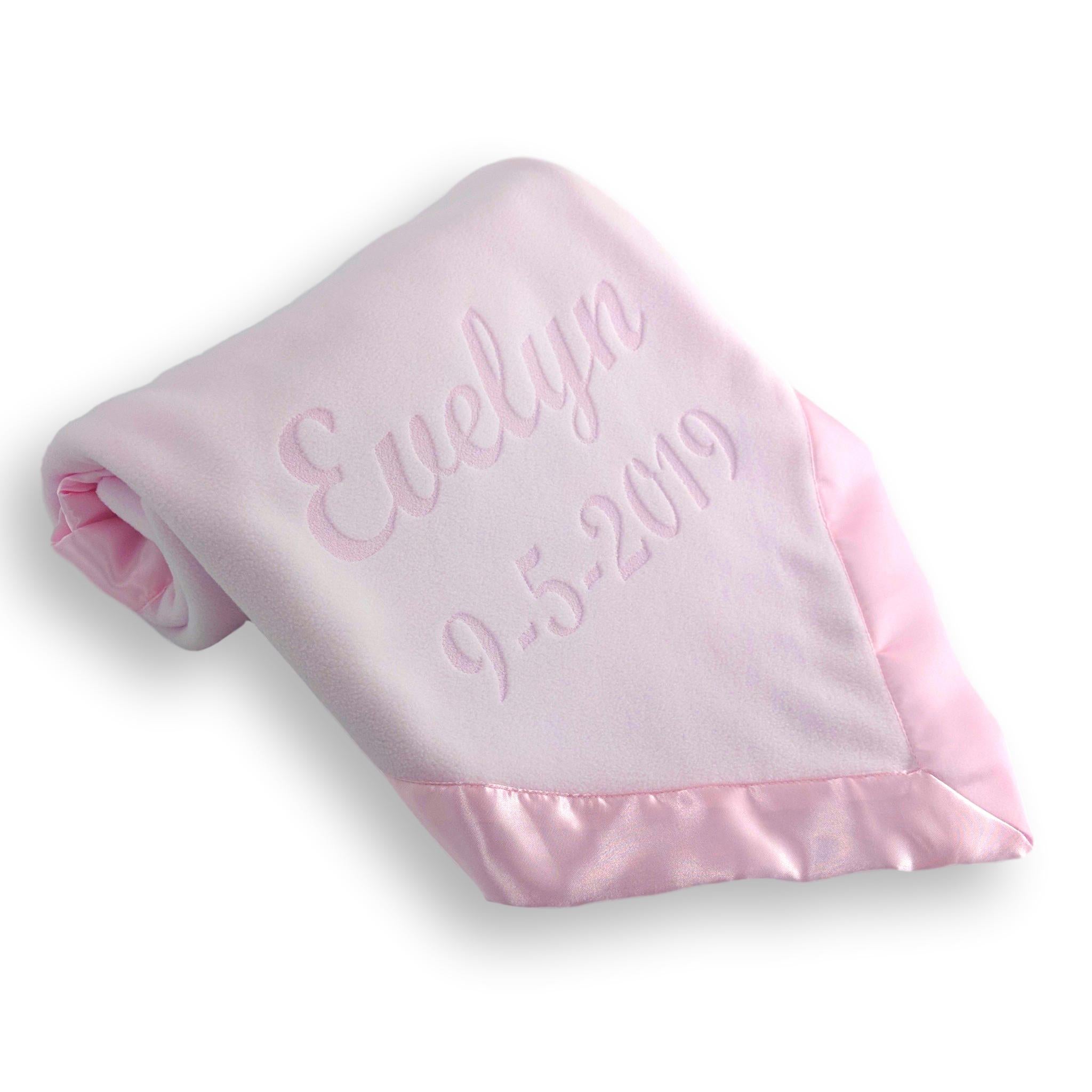 Personalized Baby Blankets 2 Text Lines