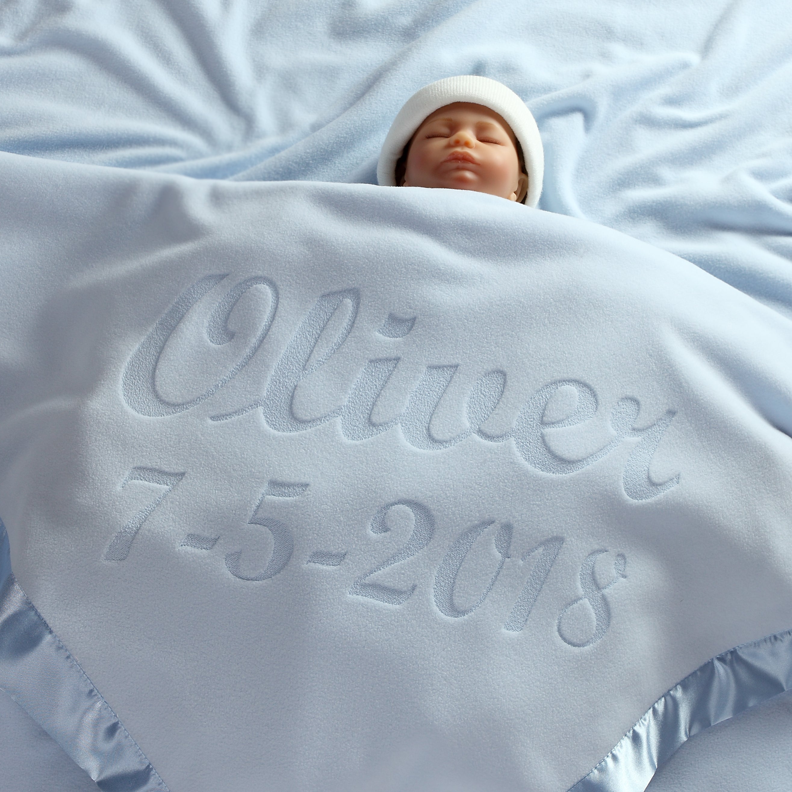 Personalized Baby Blankets 2 Text Lines