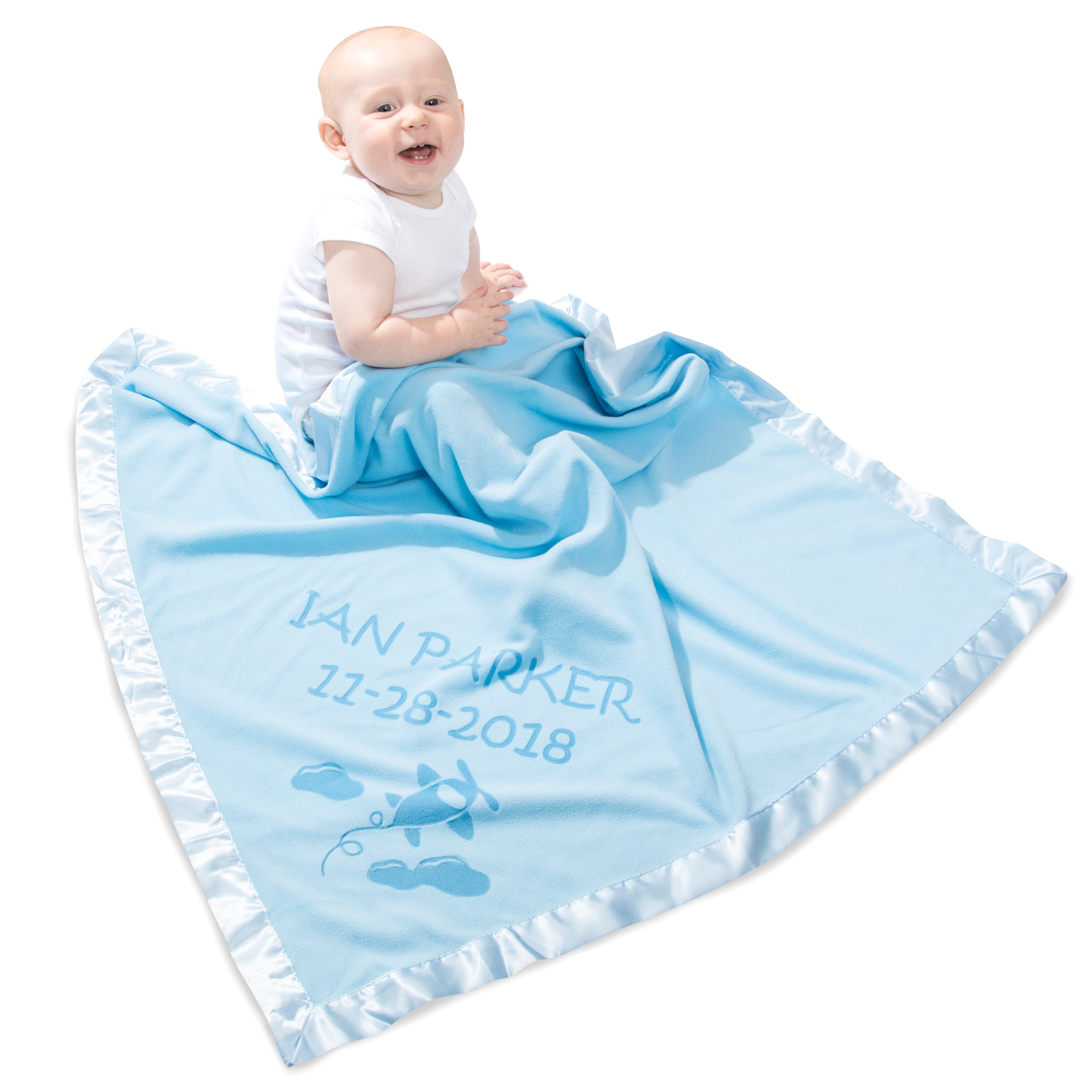 large personalized baby blankets