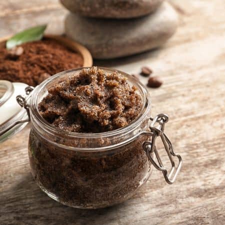 diy at home body scrub with honey brown sugar and sea salt to exfoliate and restore dry skin