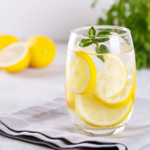 stay hydrated try lemon water