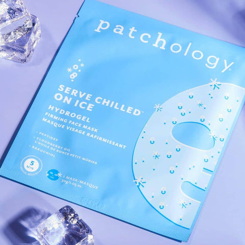 on ice serve chilled cooling depuffing new hydrogel mask