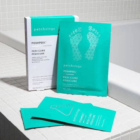 posh peel exfoliation for your feet to remove dead skin and dry skin at home