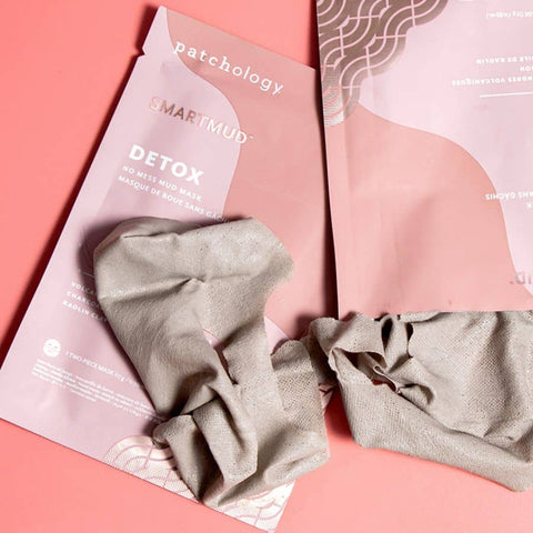 smart mud mask two pieces sheet mask patchology