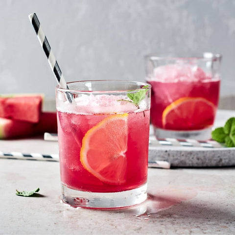 sparkling grapefruit at home mocktail