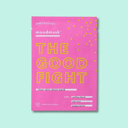 the good fight sheet mask patchology skin clearing acne pimple