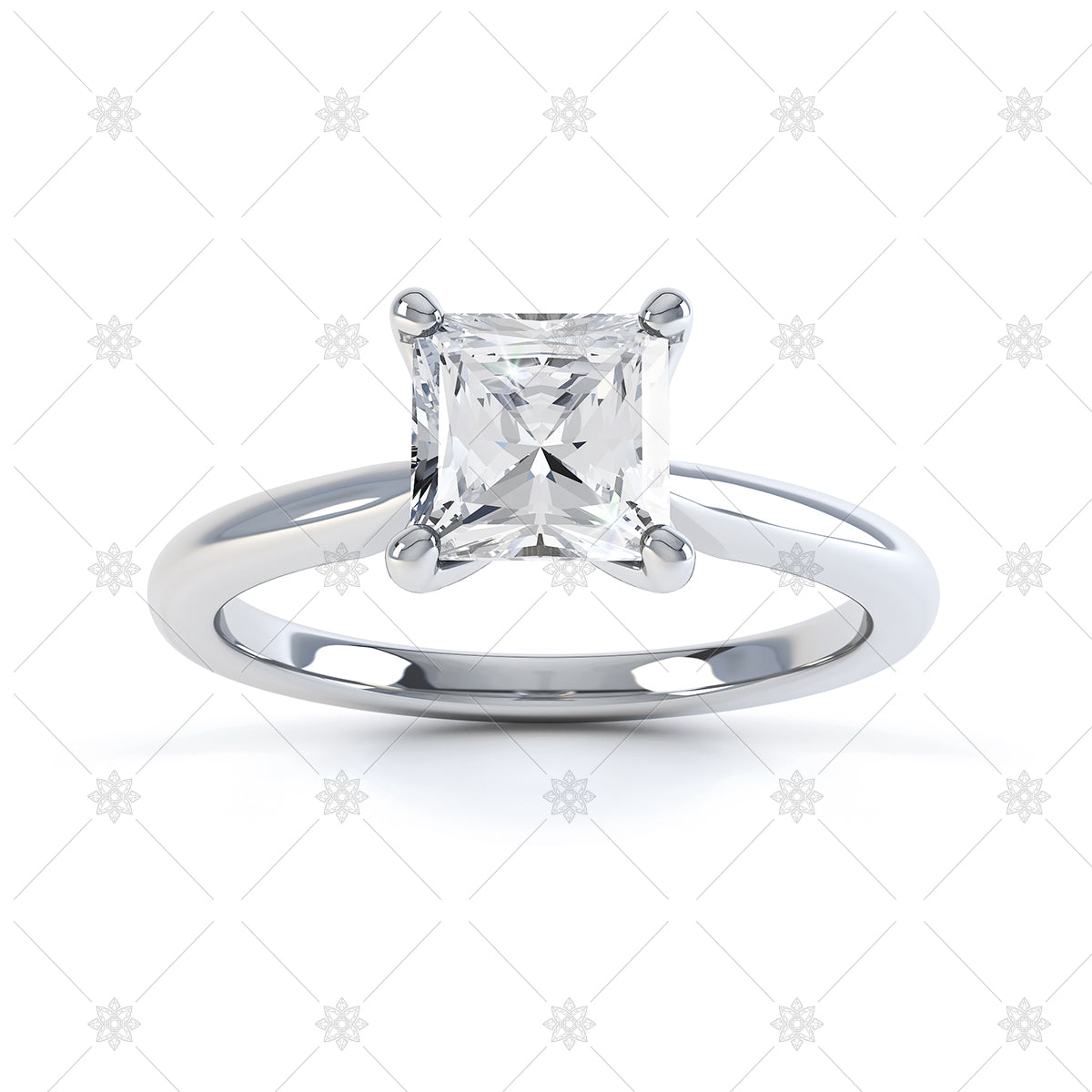 Square cut engagement rings | Diamond Registry